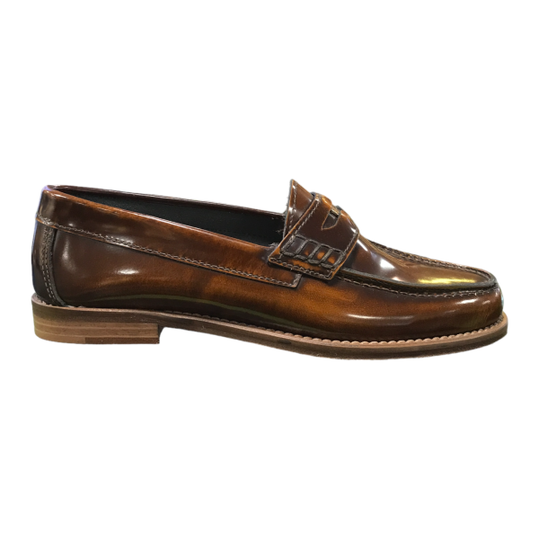 Veni soulier en cuir et semelle de cuir fait en Italie