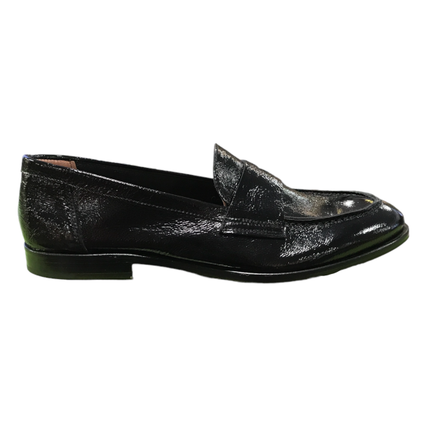Veni mocassin de cuir avec semelle de cuir fait en Italie