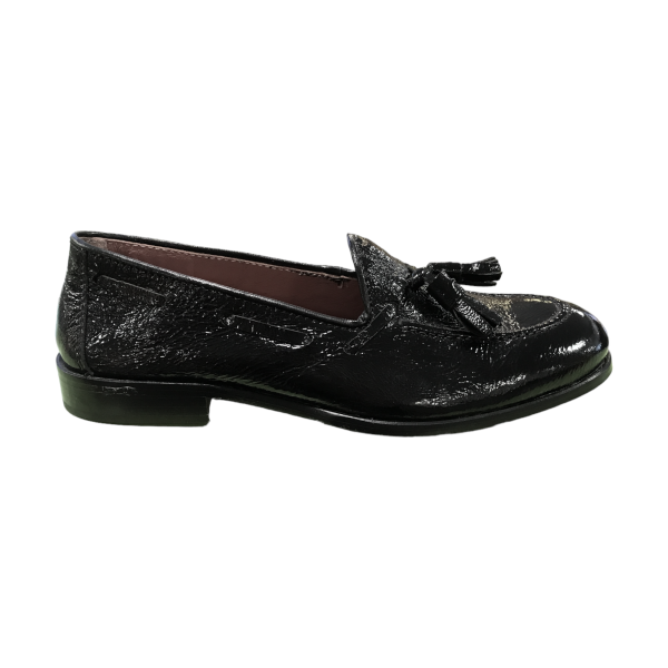 Mocassin en cuir et semelle de cuir Veni. Fait en Italie