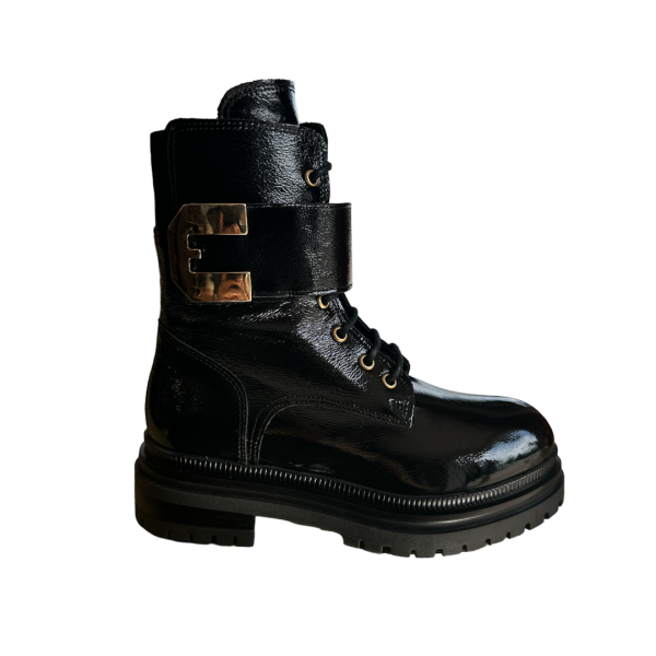 Bottes | Botte Morin noir cuir verni