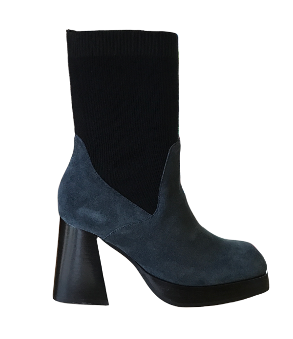 Bottes | Bottillon chaussette Tamara London bleu