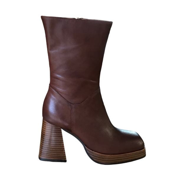 Bottes | Bottillon Tamara London style rétro vintage tan