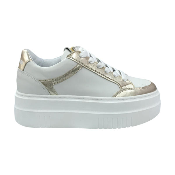 espadrille de ville Méliné semelle ultra épaisse fait en cuir en Italie