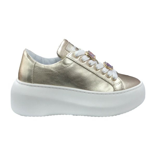 espadrille de ville de la marque Méliné fait en cuir en Italie