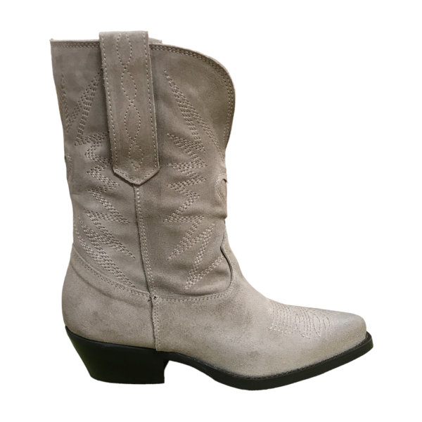 botte courte de style cowboy de la marque Morin fait en suède en Italie